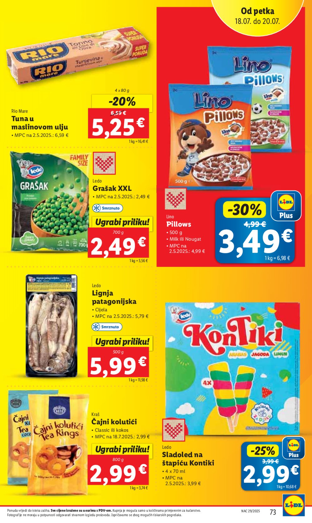 Lidl katalog Super ponuda od ponedjeljka 14.07.-20.07.2025.
