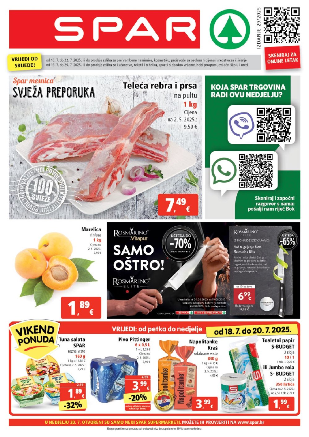 SPAR katalog Akcija 16.07. - 22.07.2025.