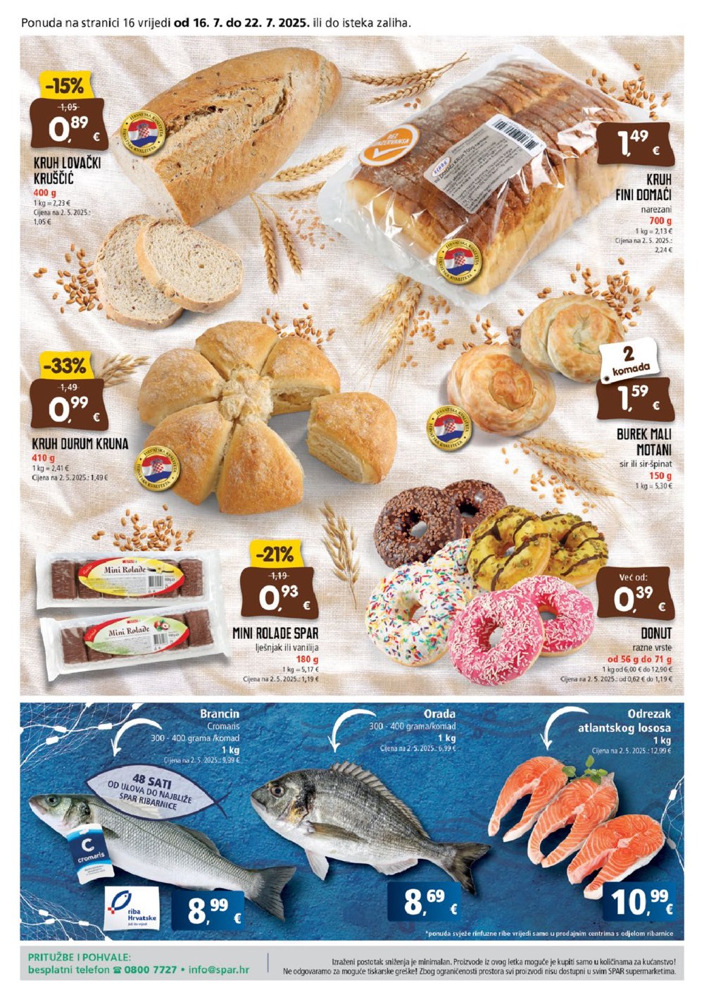 SPAR katalog Akcija 16.07. - 22.07.2025.