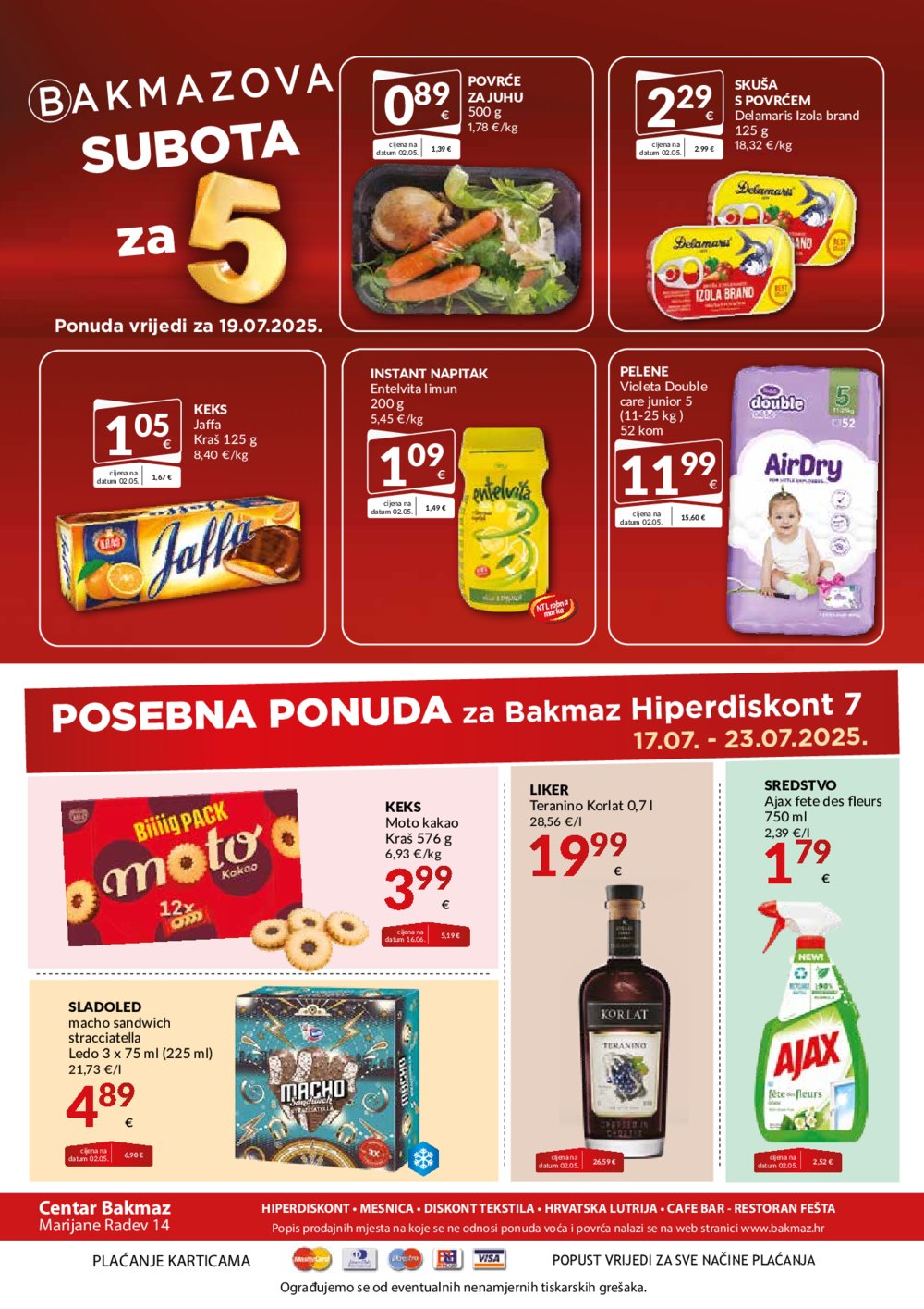 Bakmaz katalog Akcija 17.07.-23.07.2025.