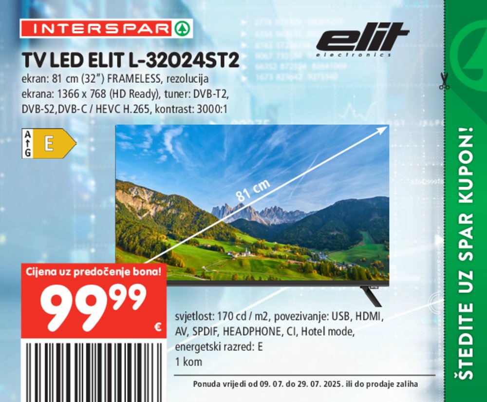 INTERSPAR katalog Akcija 09.07.-29.07.2025.