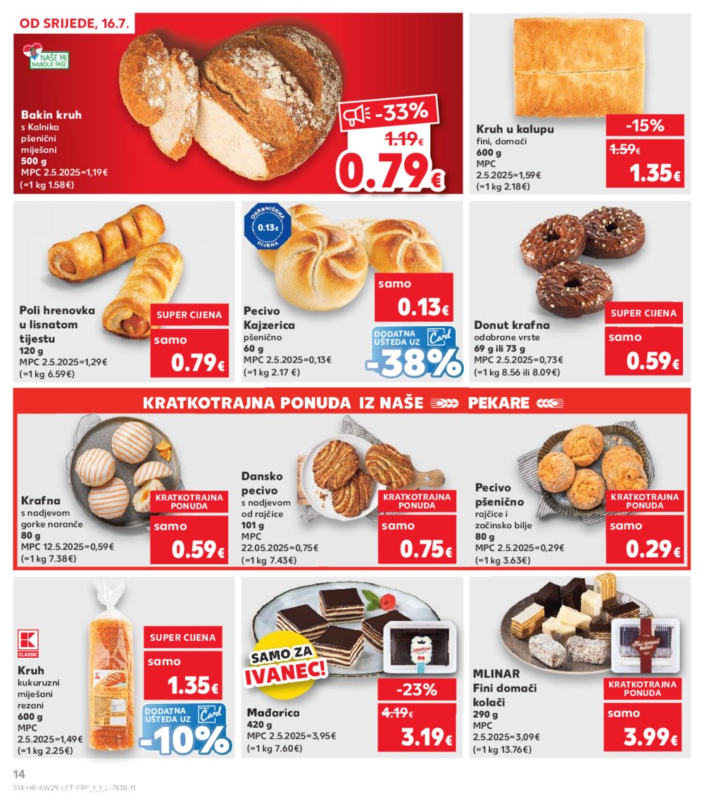 Kaufland katalog Akcija 16.07.-22.07.2025. Ivanec
