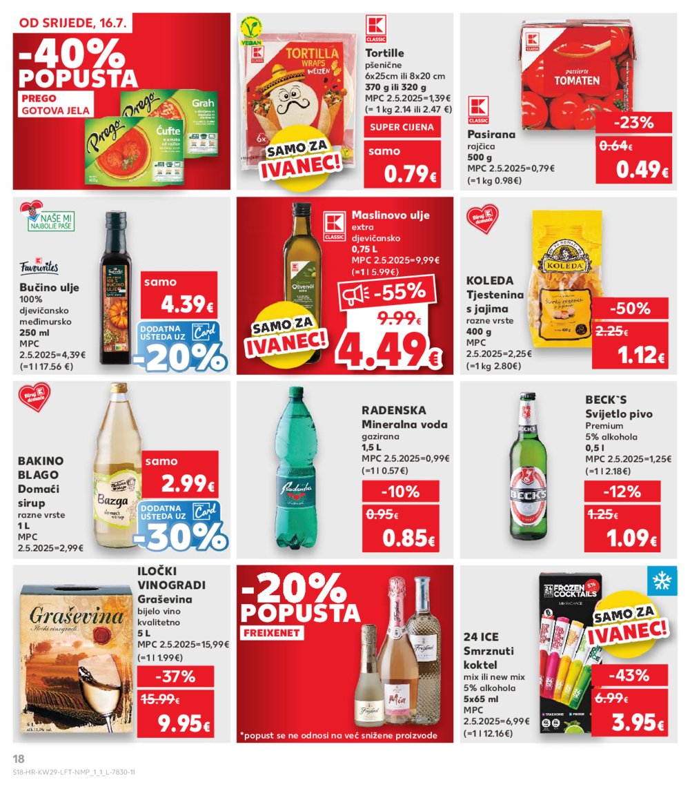 Kaufland katalog Akcija 16.07.-22.07.2025. Ivanec