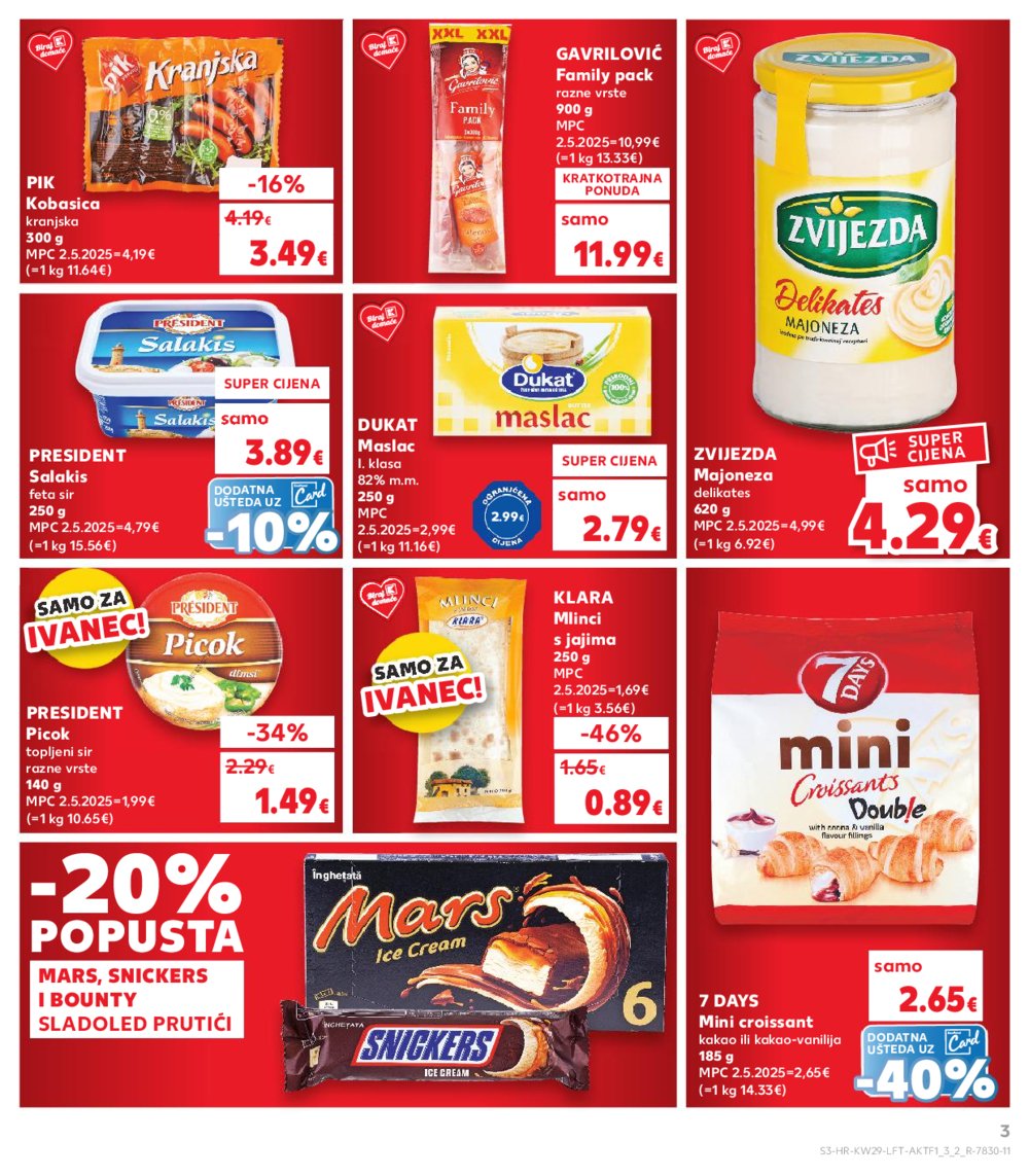 Kaufland katalog Akcija 16.07.-22.07.2025. Ivanec