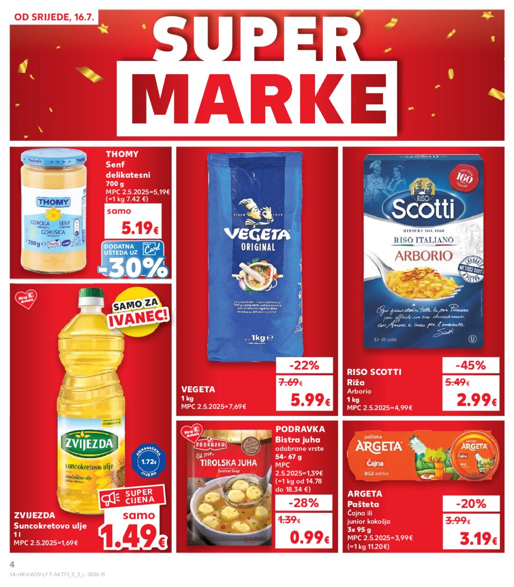 Kaufland katalog Akcija 16.07.-22.07.2025. Ivanec