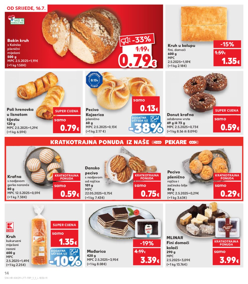 Kaufland katalog Akcija 16.07.-22.07.2025. Odabrane poslovnice