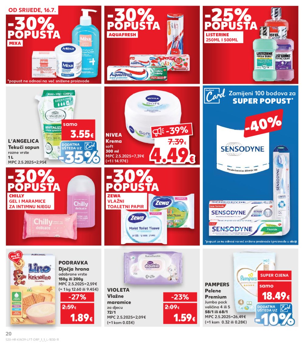 Kaufland katalog Akcija 16.07.-22.07.2025. Odabrane poslovnice