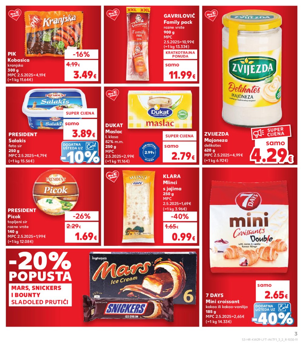 Kaufland katalog Akcija 16.07.-22.07.2025. Odabrane poslovnice