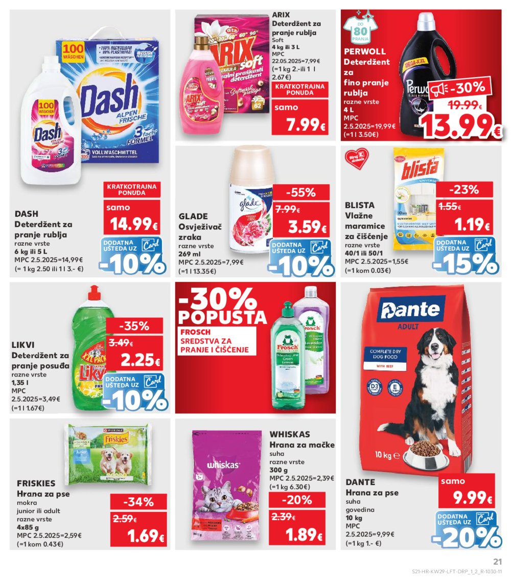 Kaufland katalog Akcija 16.07.-22.07.2025. Odabrane poslovnice