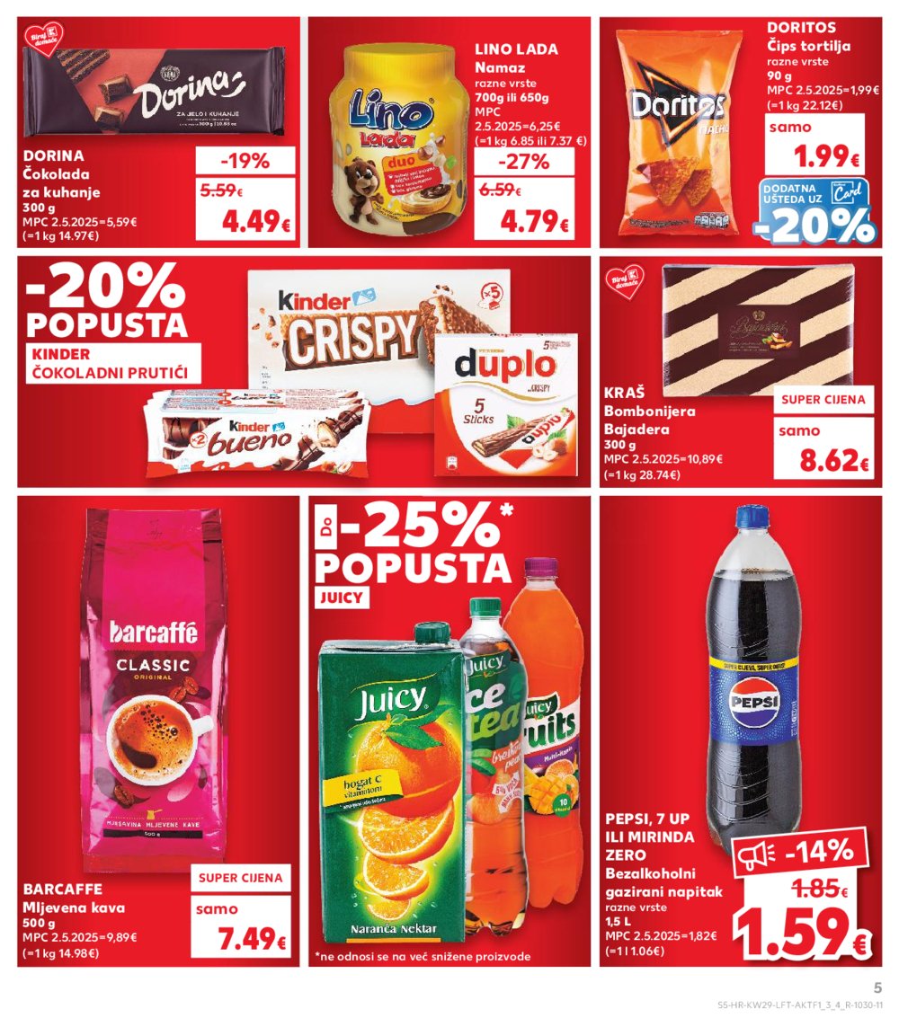Kaufland katalog Akcija 16.07.-22.07.2025. Odabrane poslovnice