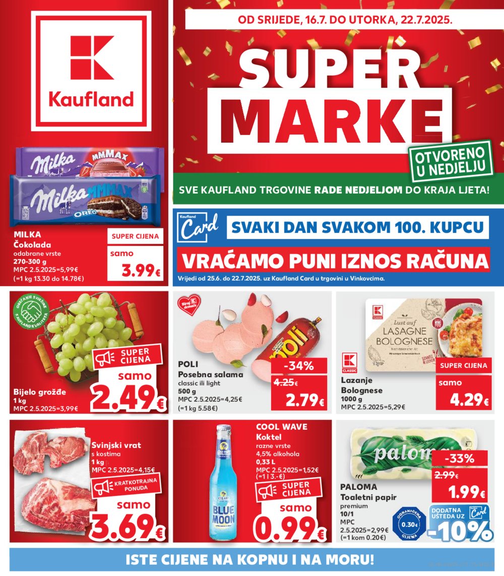 Kaufland katalog Akcija 16.07.-22.07.2025. Vinkovci