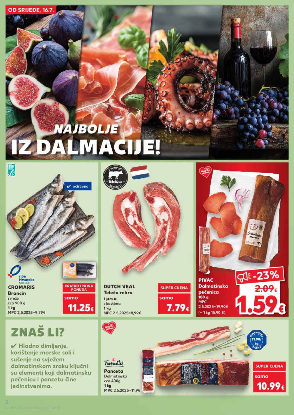 Kaufland katalog Kaufland marke 16.07.-22.07. Odabrane poslovnice