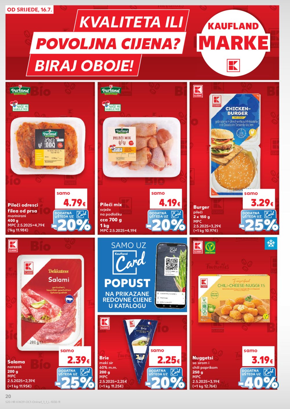 Kaufland katalog Kaufland marke 16.07.-22.07. Odabrane poslovnice