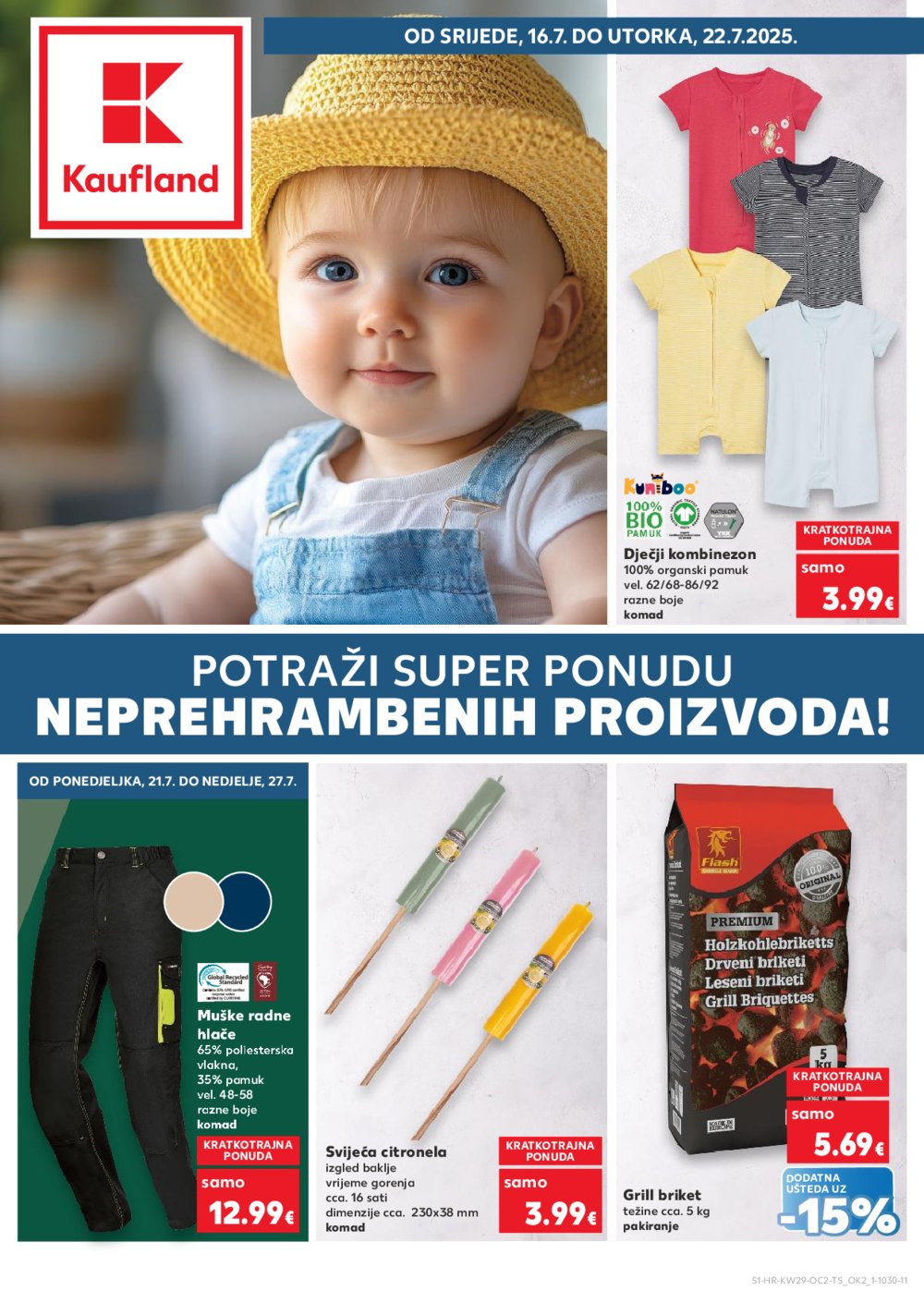 Kaufland katalog Neprehrambenih proizvoda 16.07.-22.07.2025. Odabrane poslovnice