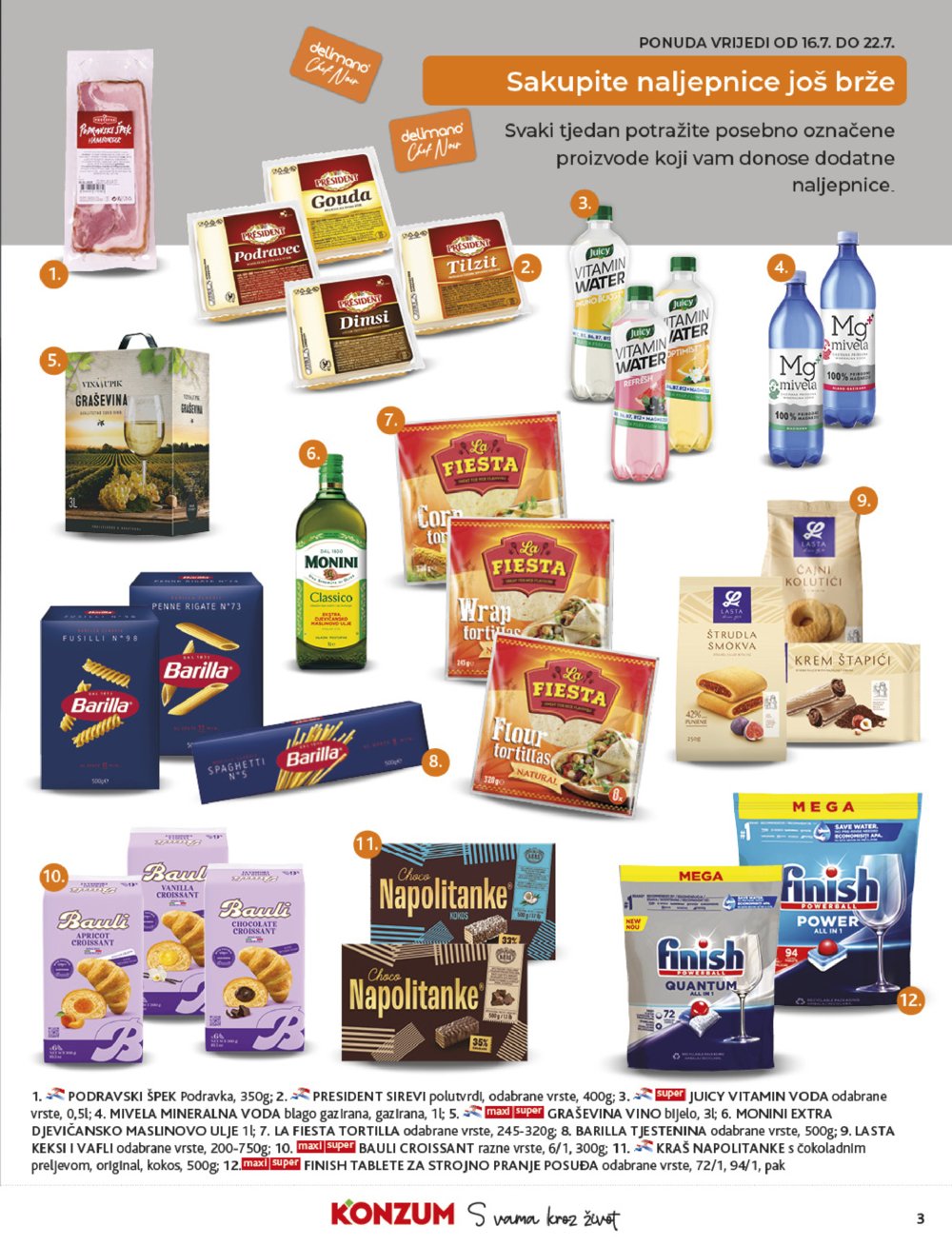 Konzum katalog Akcija 16.07.-22.07.2025.