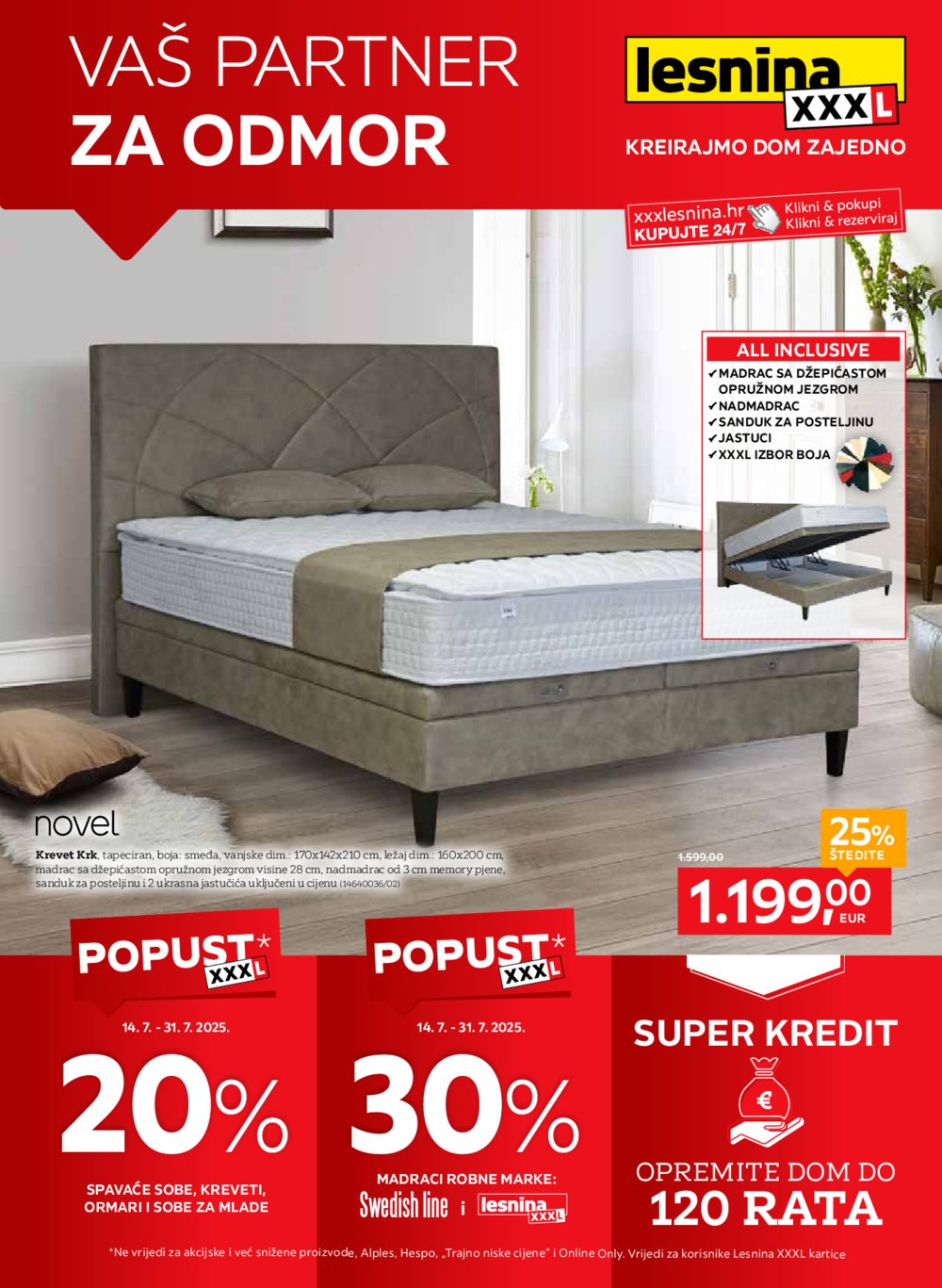 Lesnina katalog akcija Vaš partner za odmor 14.07.-31.07.2025.