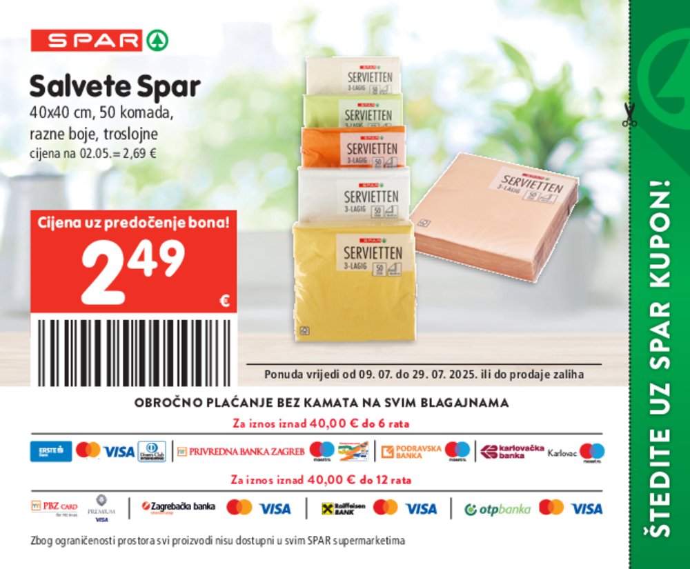 SPAR katalog Akcija 09.07.-29.07.2025.