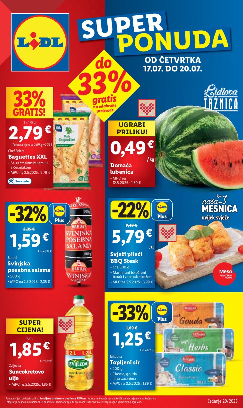 Lidl katalog Super ponuda od četvrtka 17.07.-20.07.2025.