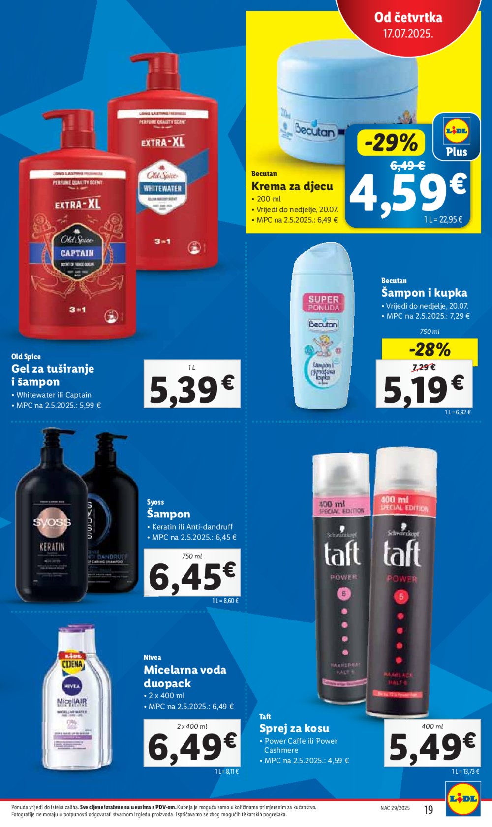 Lidl katalog Super ponuda od četvrtka 17.07.-20.07.2025.