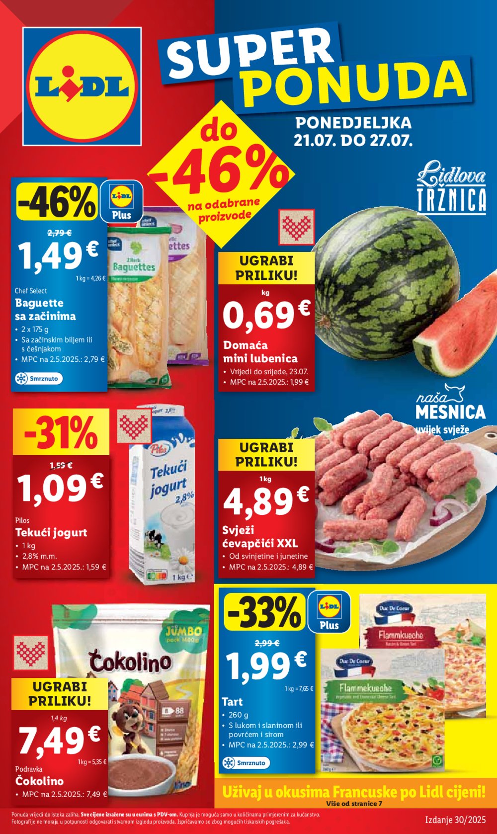Lidl katalog Super ponuda od ponedjeljka 21.07.-27.07.2025.