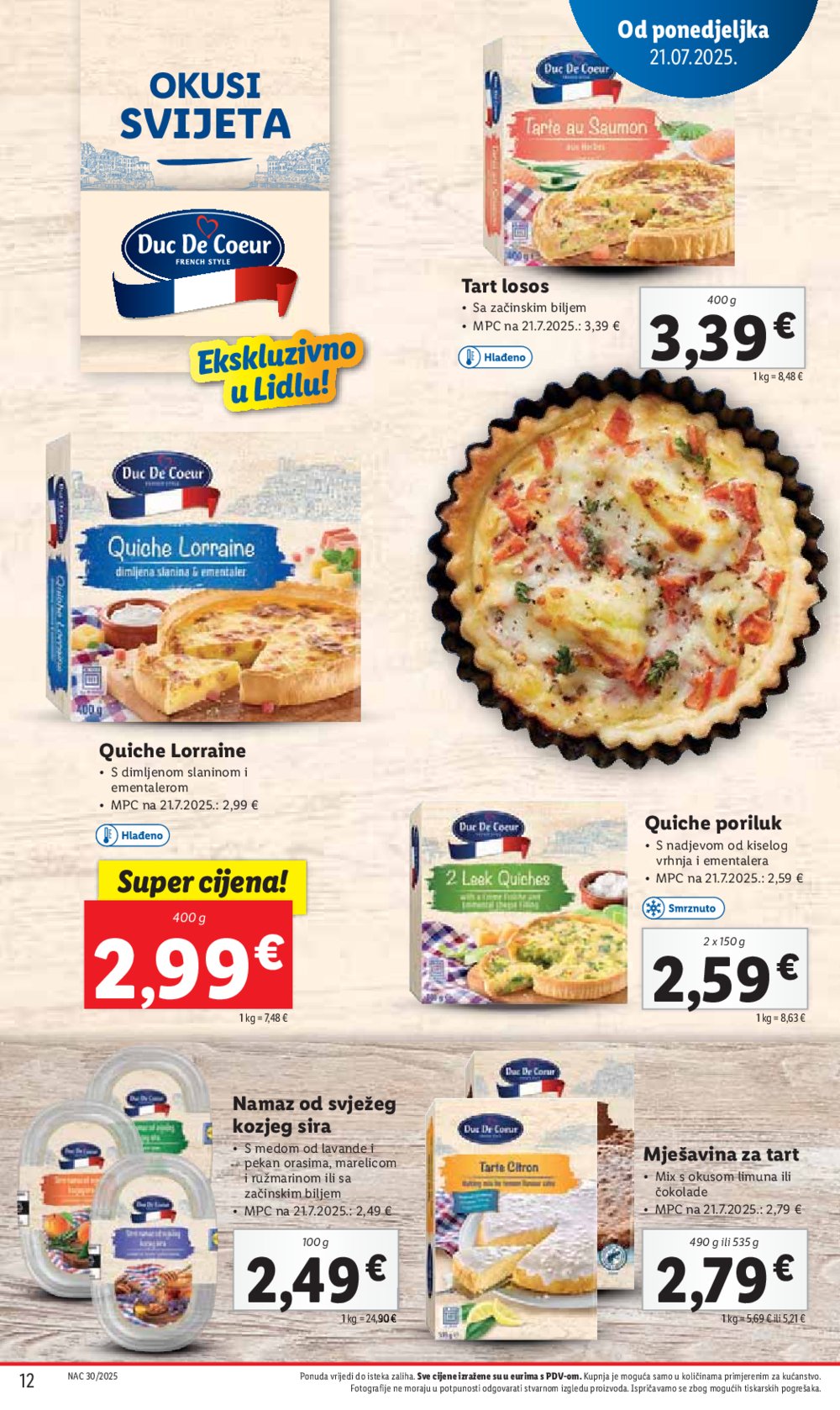 Lidl katalog Super ponuda od ponedjeljka 21.07.-27.07.2025.