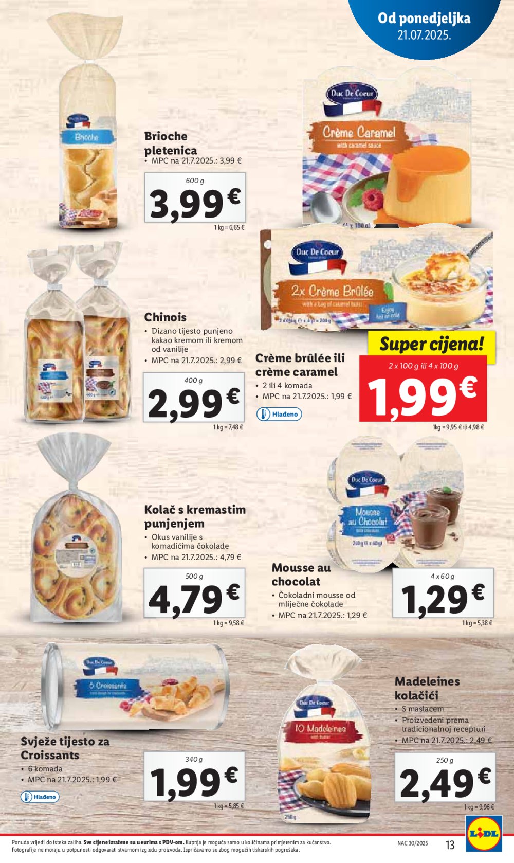Lidl katalog Super ponuda od ponedjeljka 21.07.-27.07.2025.