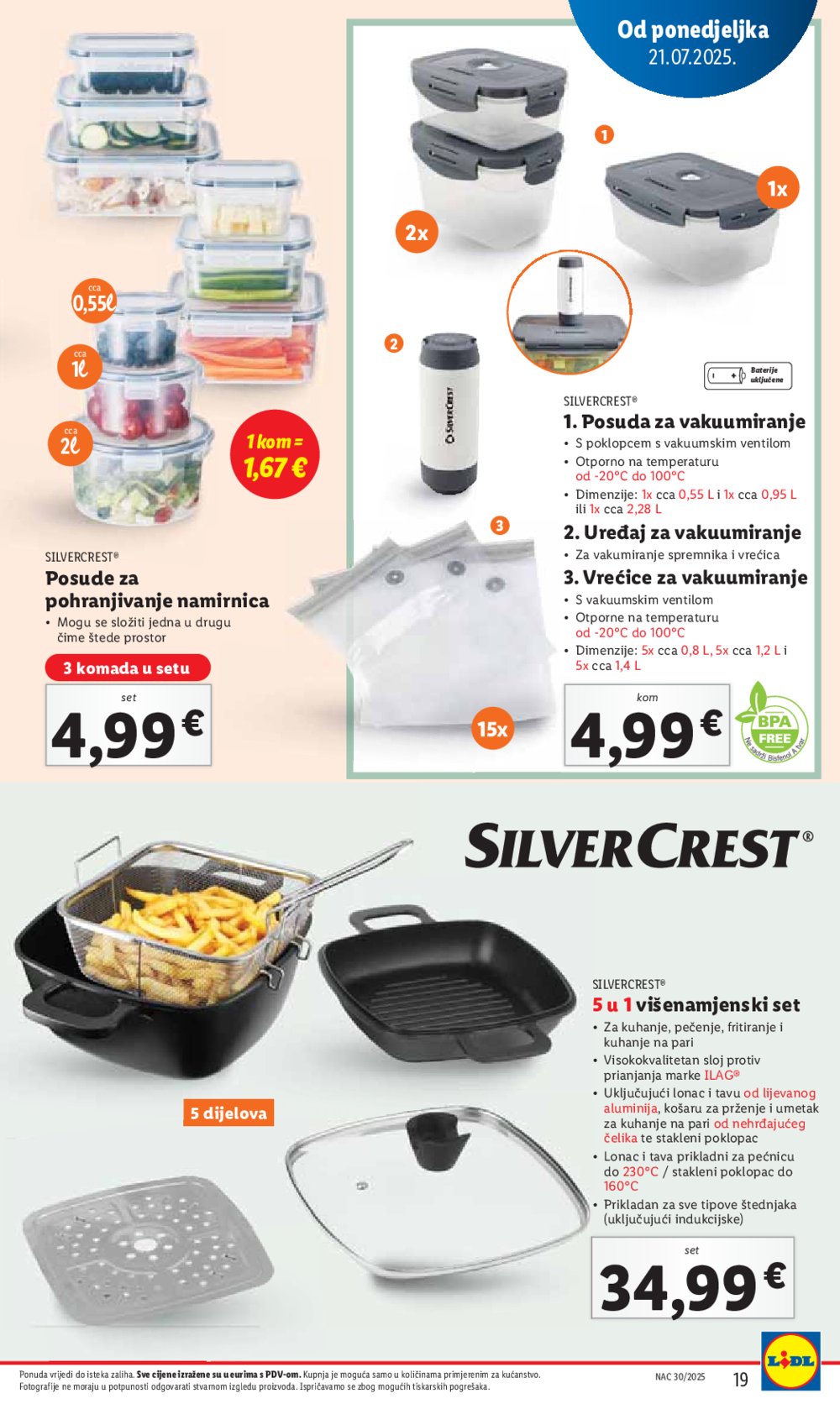 Lidl katalog Super ponuda od ponedjeljka 21.07.-27.07.2025.