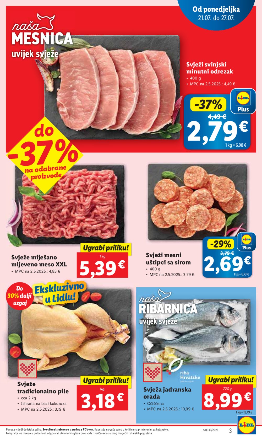 Lidl katalog Super ponuda od ponedjeljka 21.07.-27.07.2025.