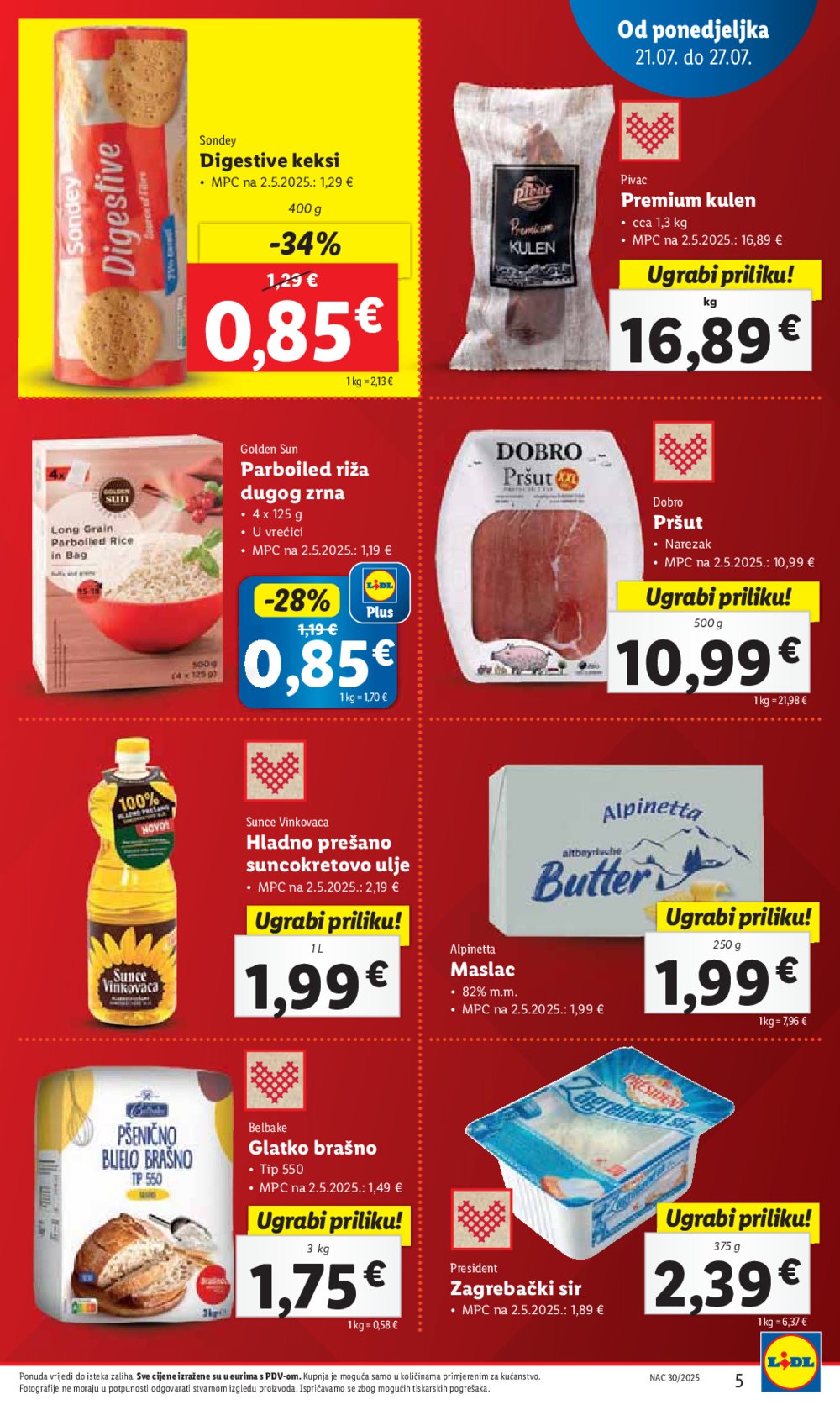 Lidl katalog Super ponuda od ponedjeljka 21.07.-27.07.2025.