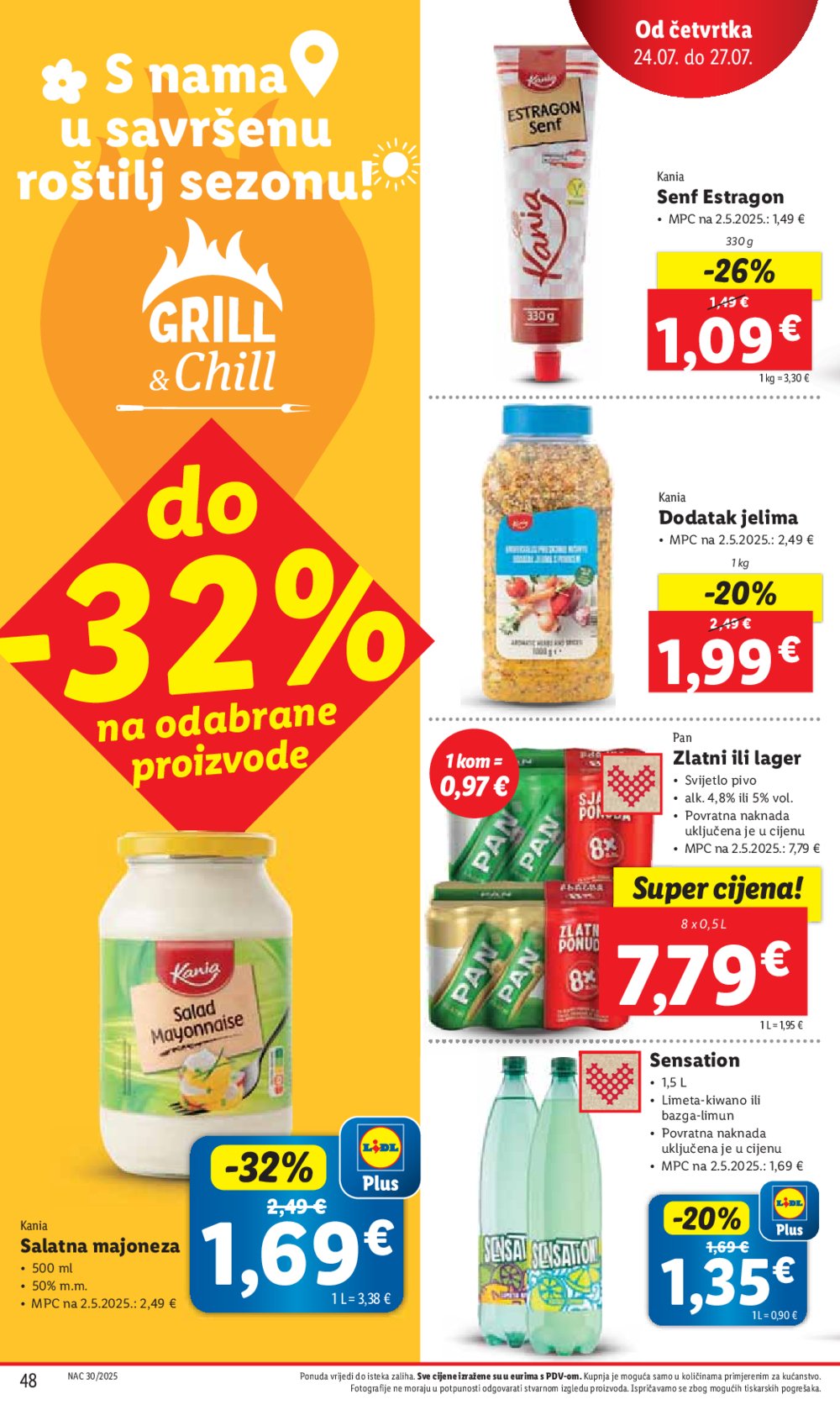 Lidl katalog Super ponuda od ponedjeljka 21.07.-27.07.2025.