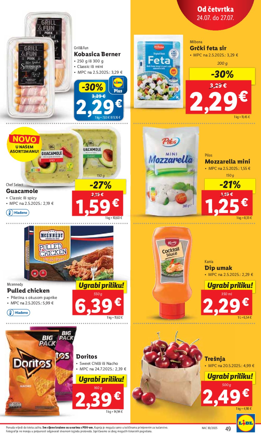 Lidl katalog Super ponuda od ponedjeljka 21.07.-27.07.2025.