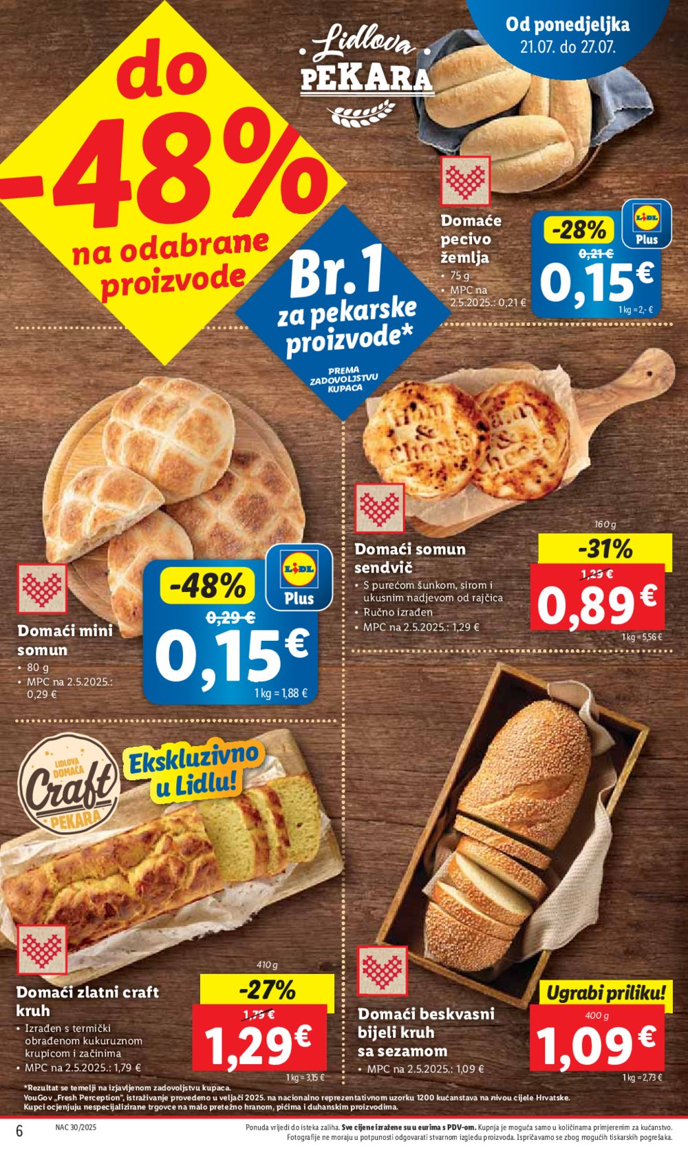 Lidl katalog Super ponuda od ponedjeljka 21.07.-27.07.2025.