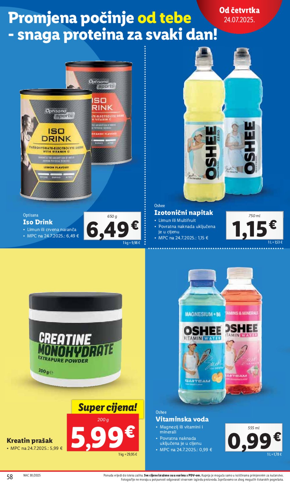 Lidl katalog Super ponuda od ponedjeljka 21.07.-27.07.2025.