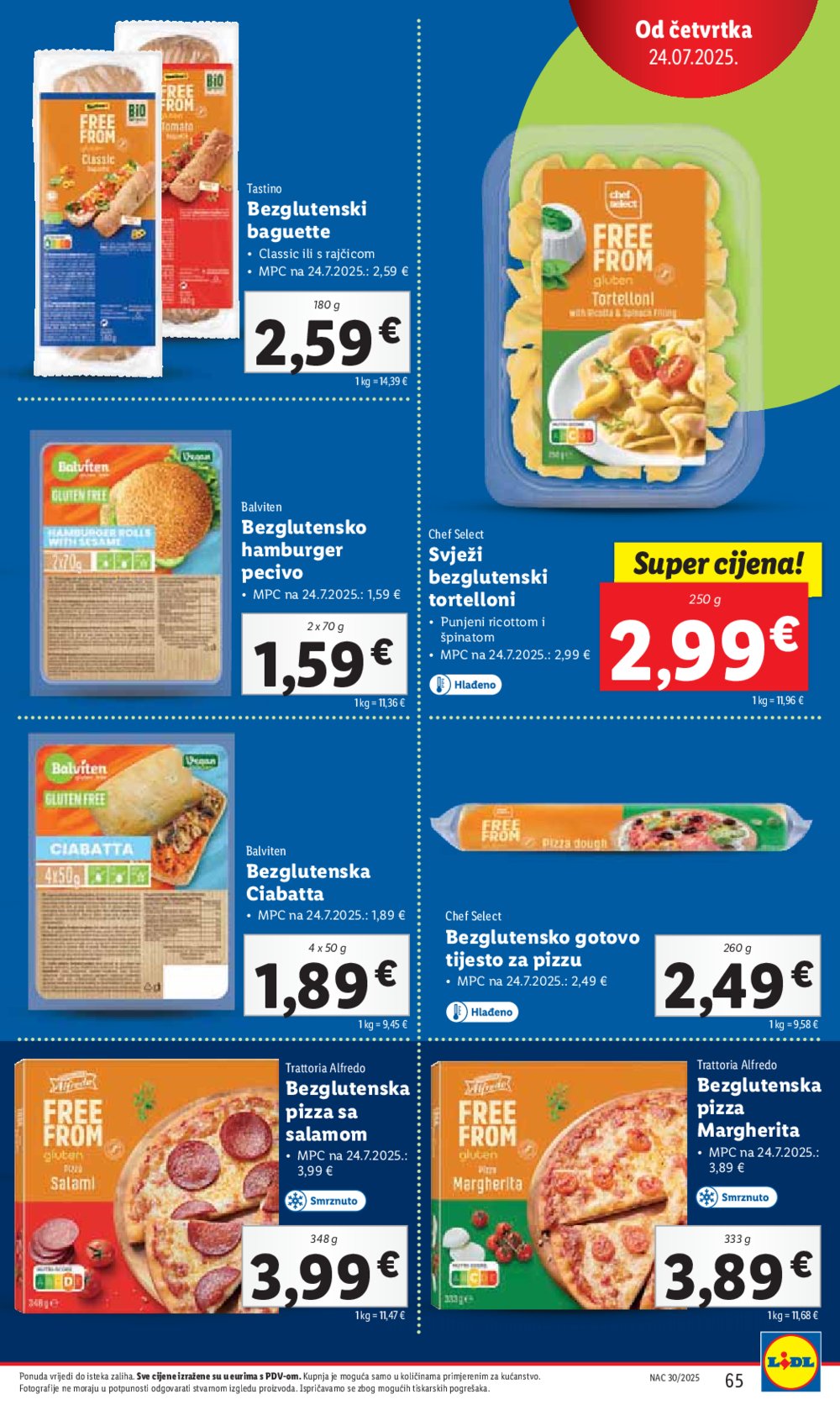 Lidl katalog Super ponuda od ponedjeljka 21.07.-27.07.2025.