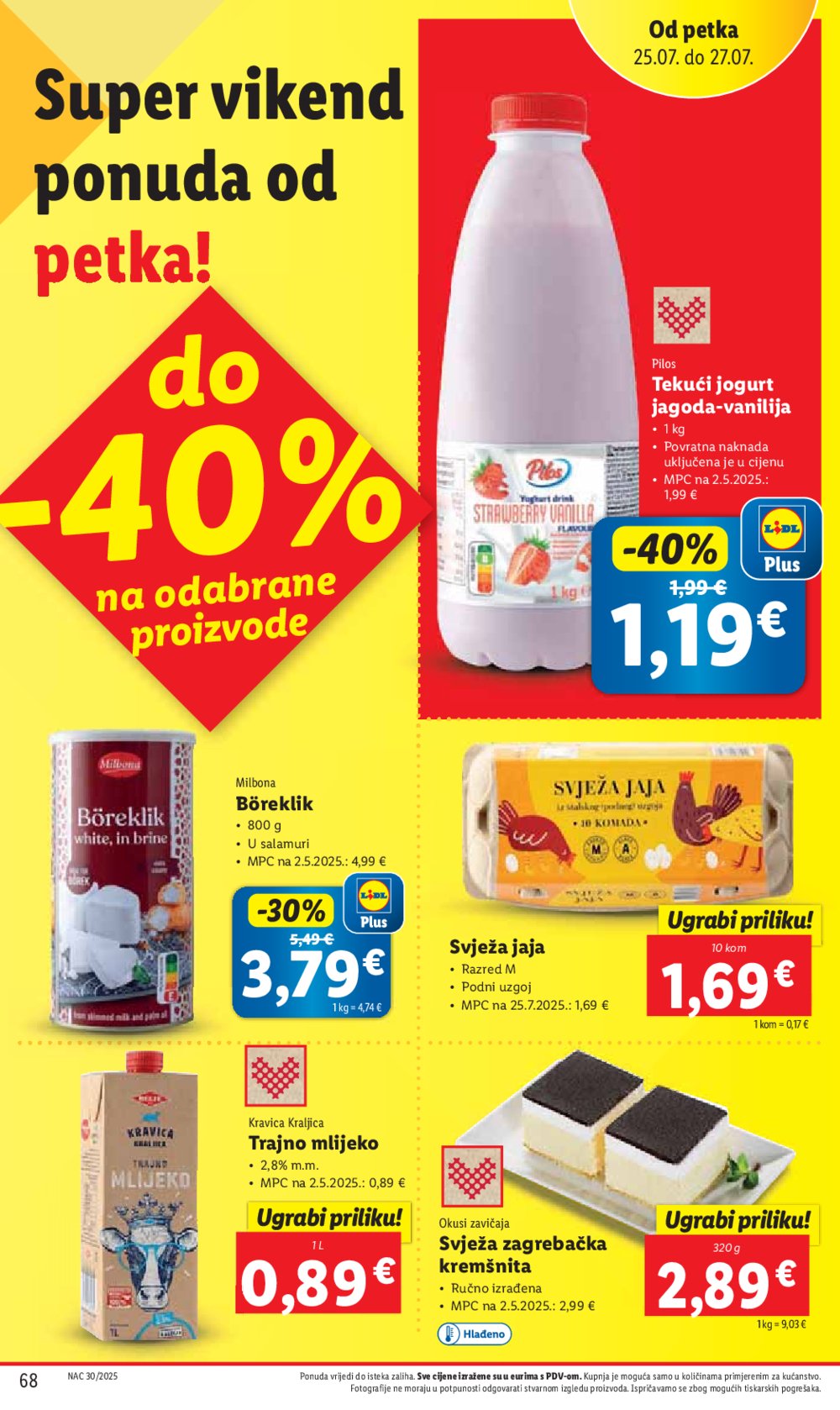 Lidl katalog Super ponuda od ponedjeljka 21.07.-27.07.2025.
