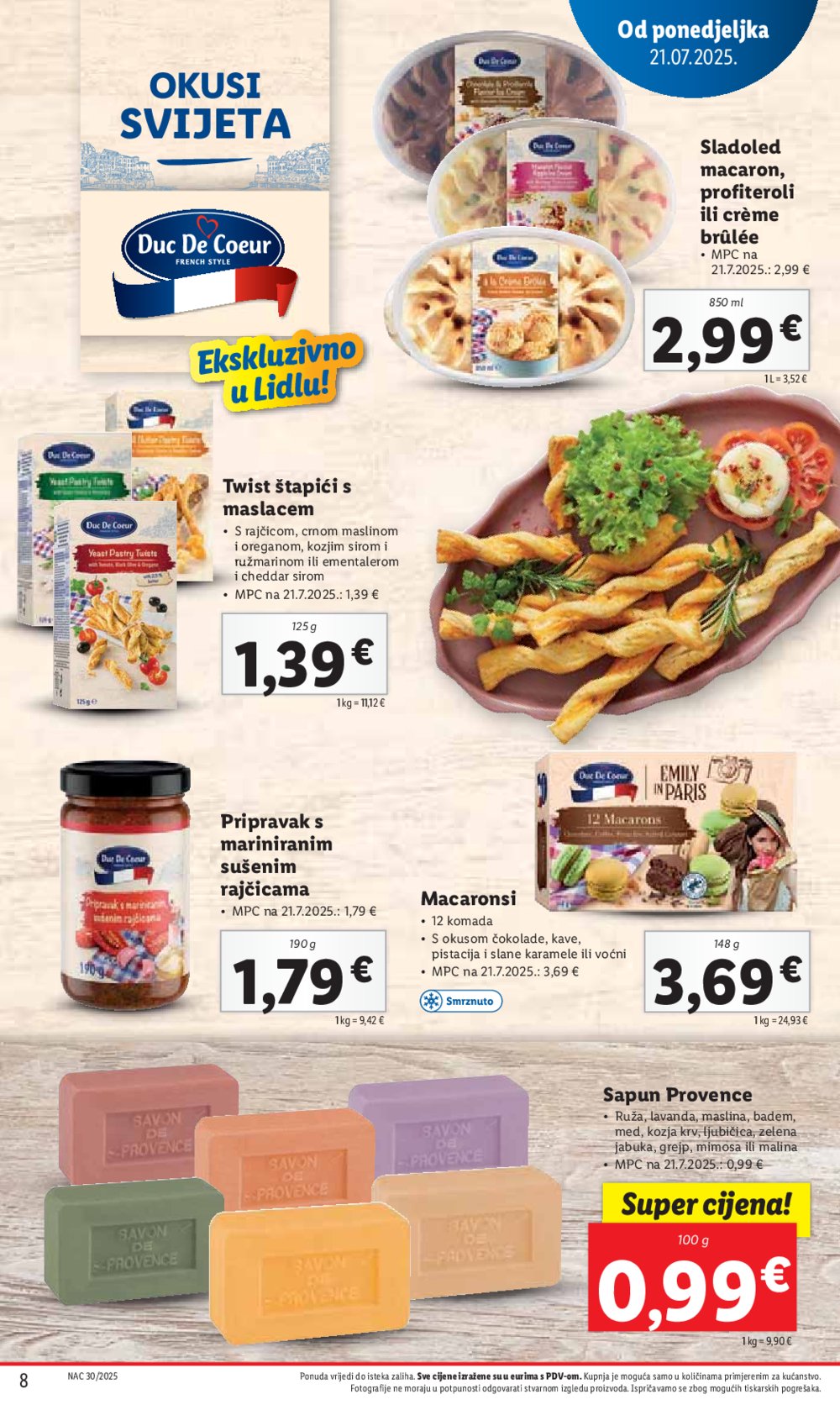 Lidl katalog Super ponuda od ponedjeljka 21.07.-27.07.2025.