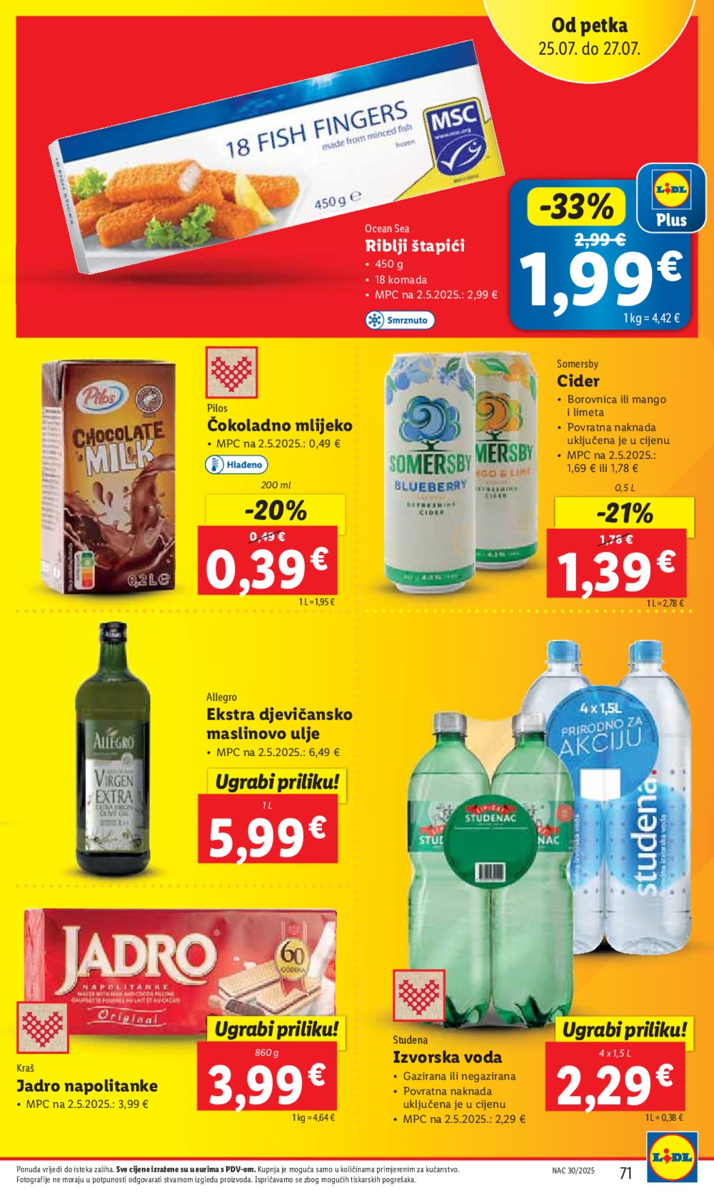 Lidl katalog Super ponuda od ponedjeljka 21.07.-27.07.2025.