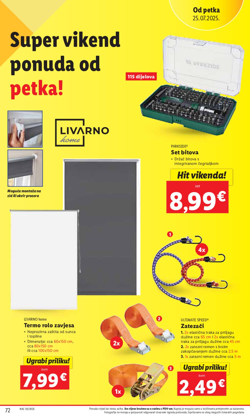 Lidl katalog Super ponuda od ponedjeljka 21.07.-27.07.2025.