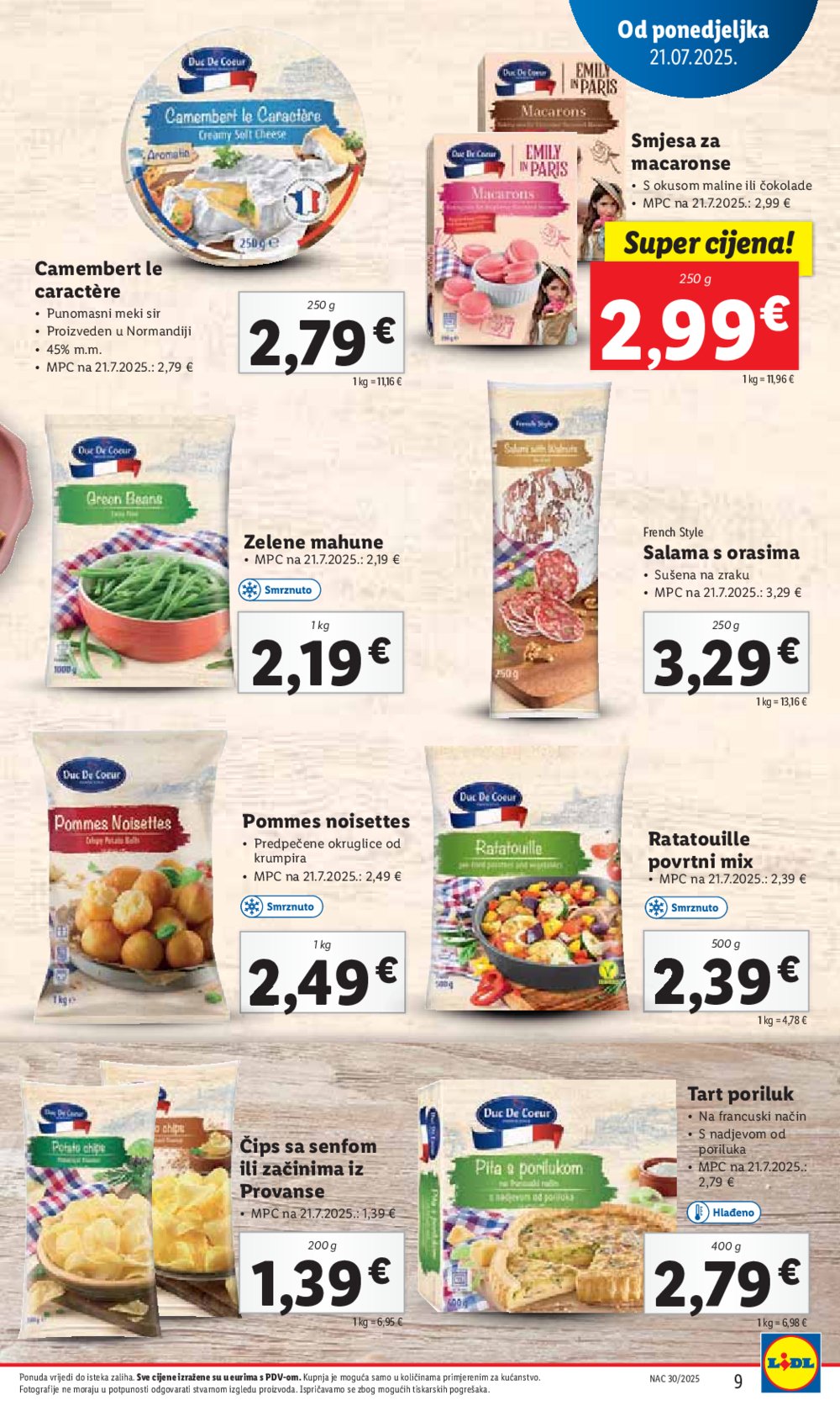 Lidl katalog Super ponuda od ponedjeljka 21.07.-27.07.2025.