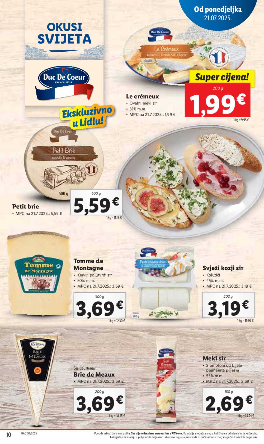 Lidl katalog Super ponuda od ponedjeljka 21.07.-27.07.2025.