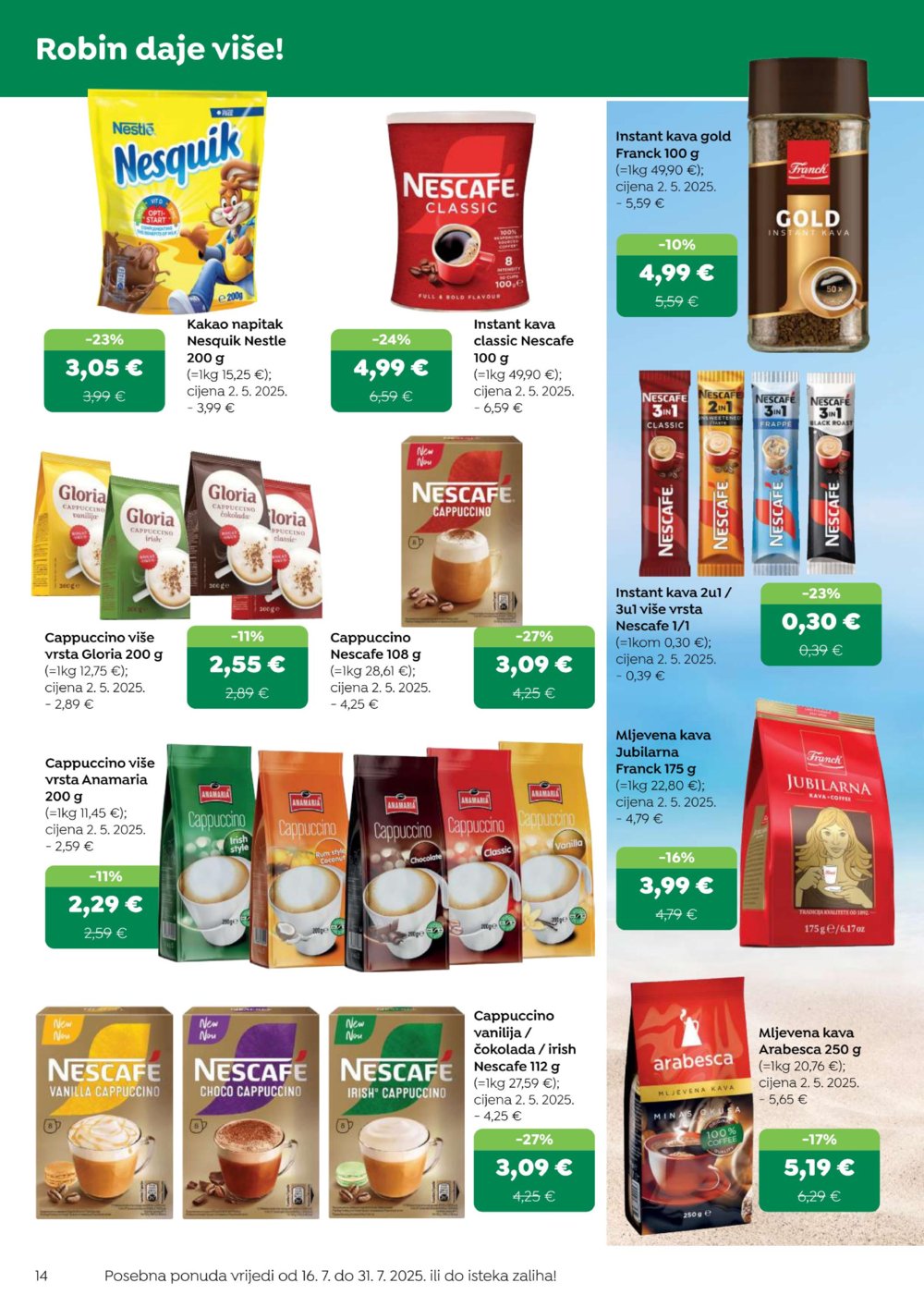 Robin katalog Akcija 16.07.-31.07.2025.