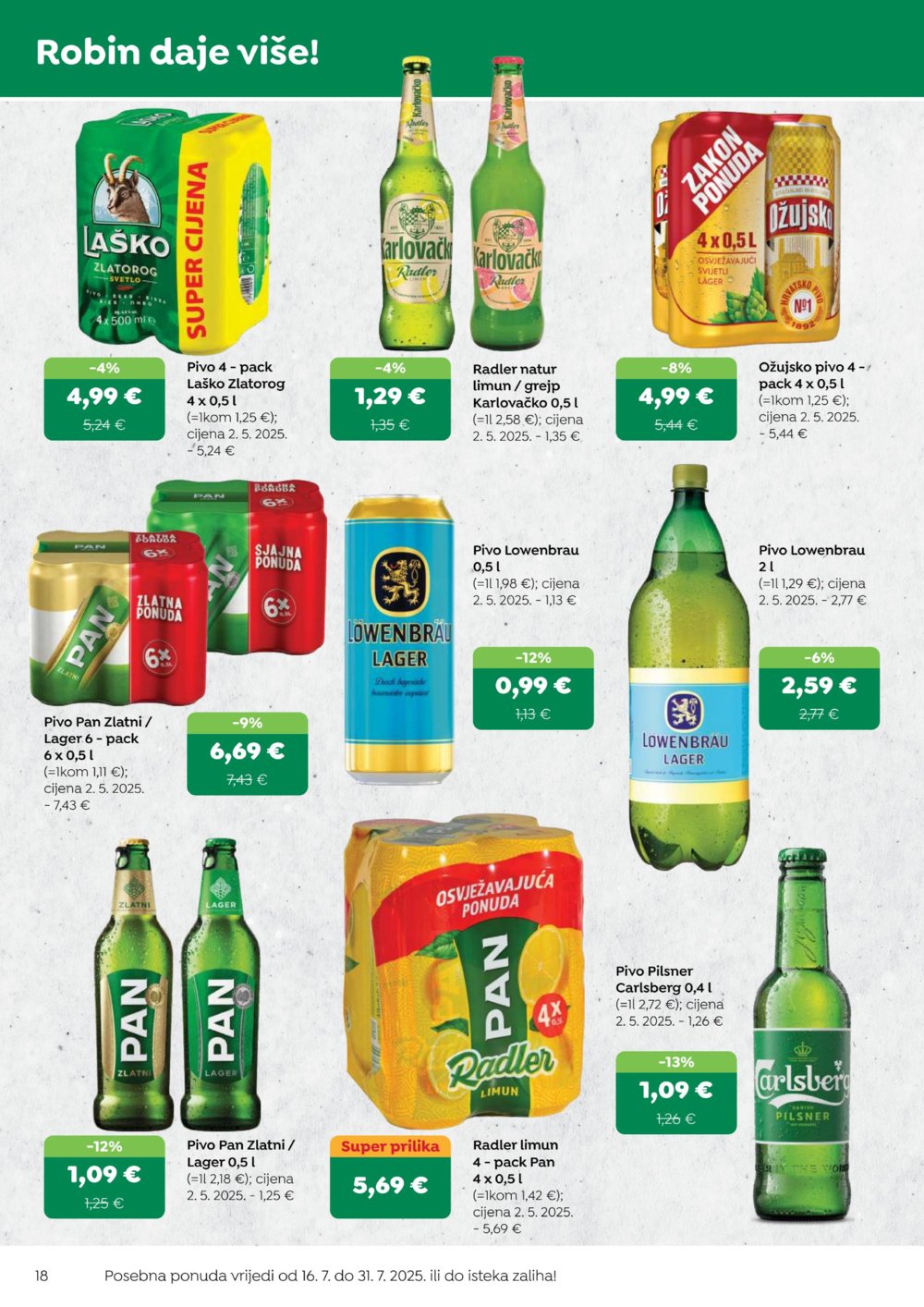 Robin katalog Akcija 16.07.-31.07.2025.