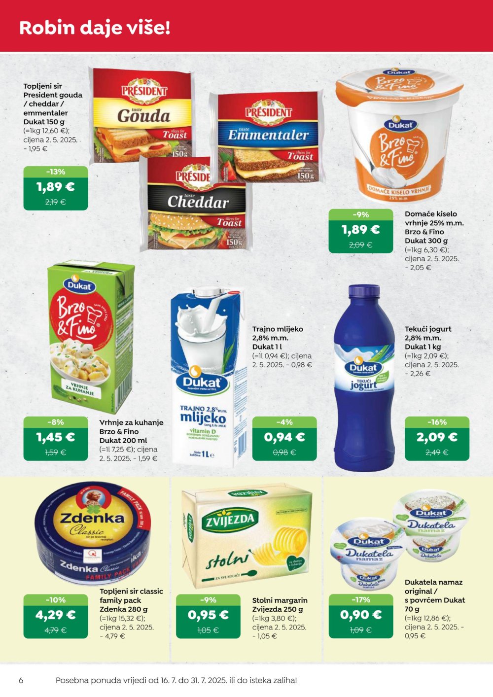 Robin katalog Akcija 16.07.-31.07.2025.