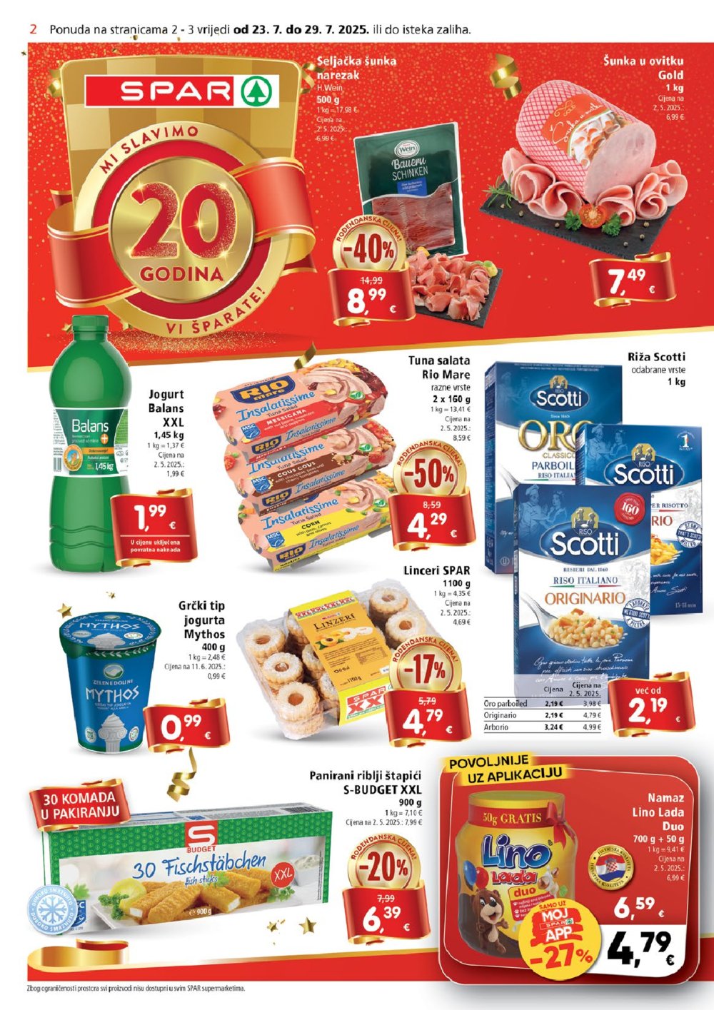 SPAR katalog Akcija 23.07.-29.07.2025.