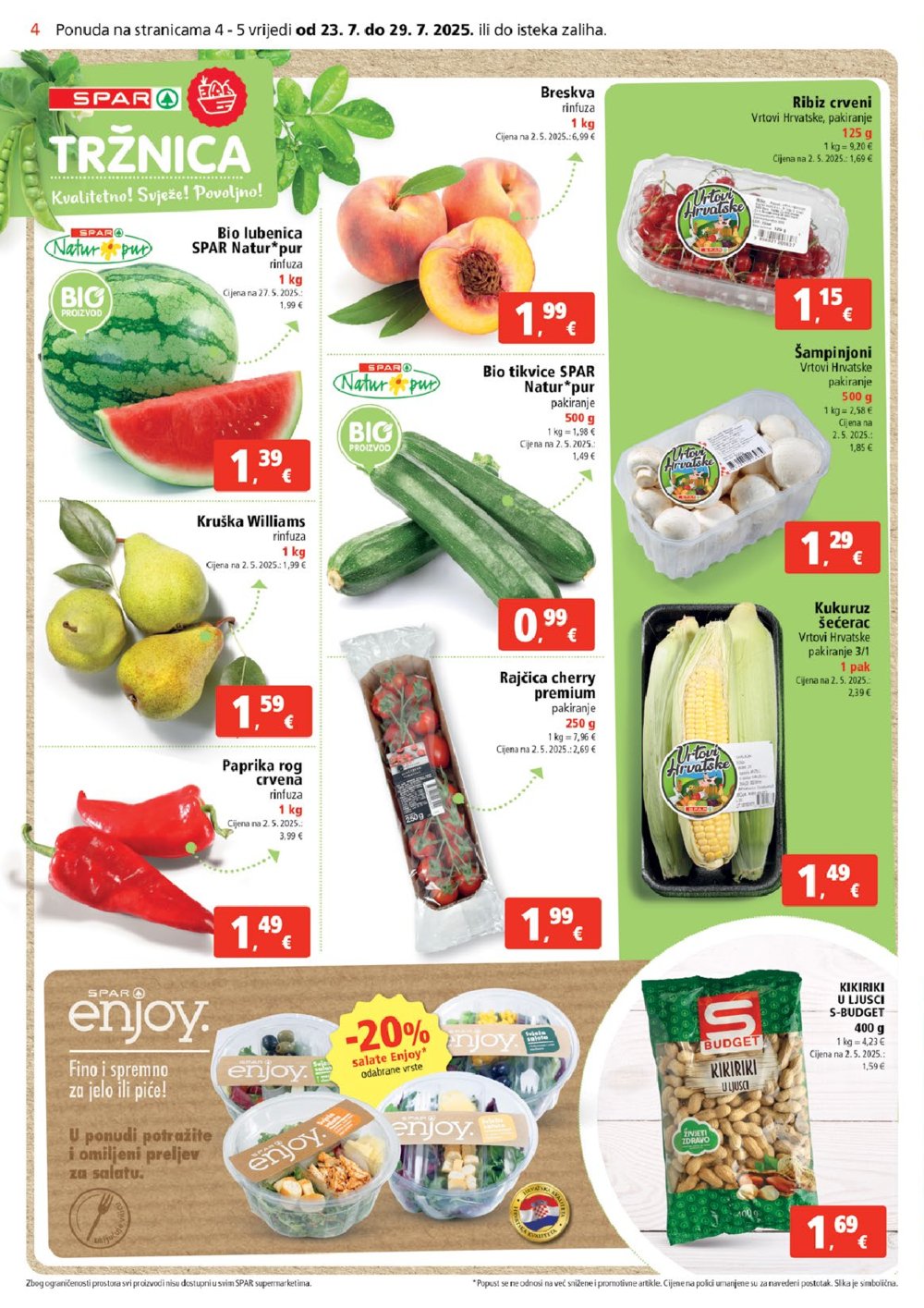 SPAR katalog Akcija 23.07.-29.07.2025.