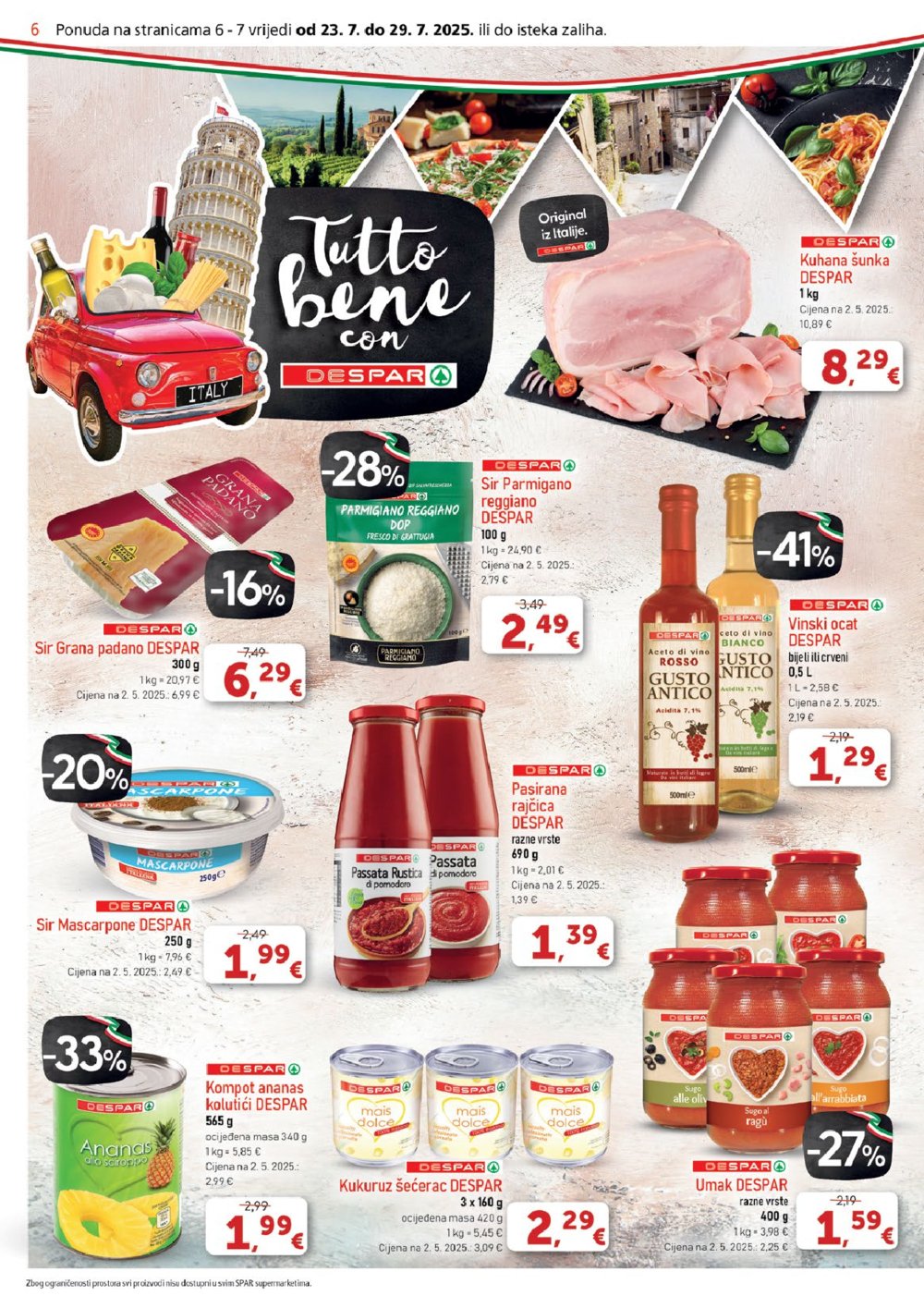 SPAR katalog Akcija 23.07.-29.07.2025.
