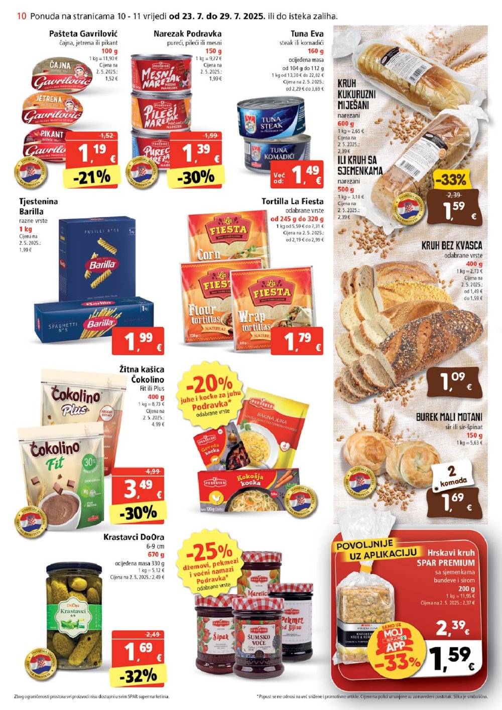 SPAR katalog Akcija 23.07.-29.07.2025.