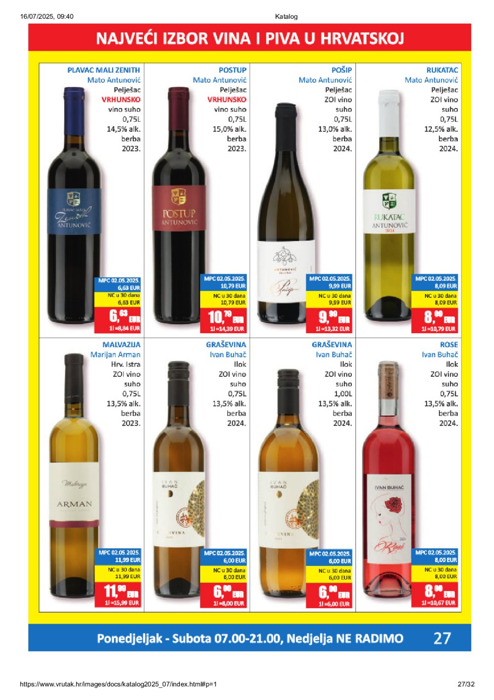 Vrutak katalog Akcija 14.07.-27.07.2025.
