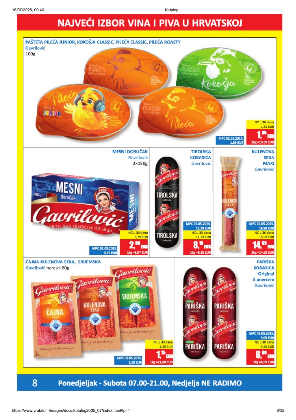 Vrutak katalog Akcija 14.07.-27.07.2025.