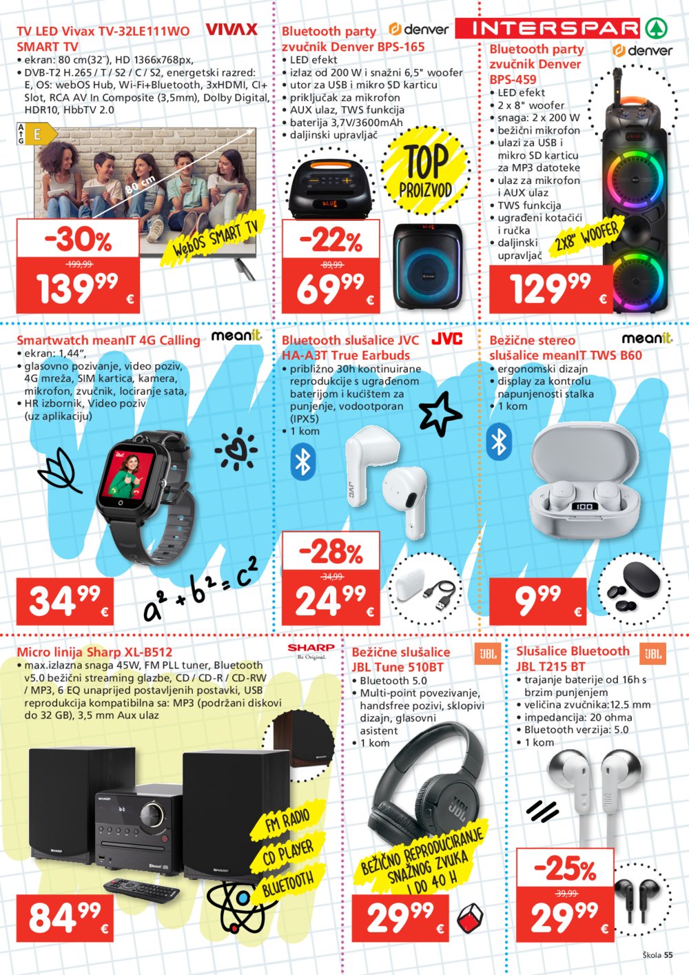 INTERSPAR katalog Škola 23. 07. - 16. 09. 2025.